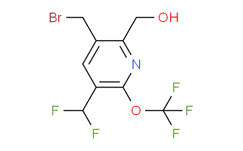 3-(Bromomethyl)-5-(difluoromethyl)-6-(trifluoromethoxy)pyridine-2-methanol
