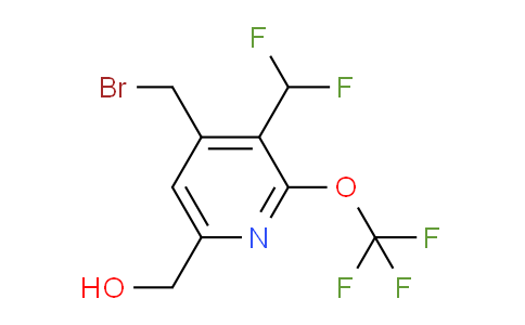 4-(Bromomethyl)-3-(difluoromethyl)-2-(trifluoromethoxy)pyridine-6-methanol