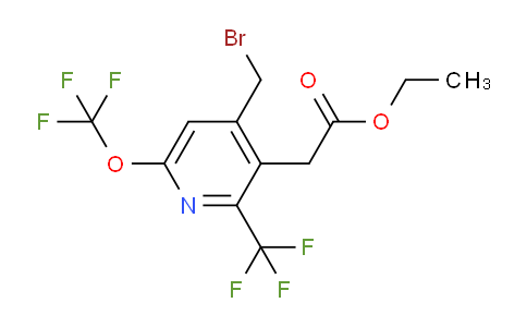 AM224804 | 1804673-57-1 | Ethyl 4-(bromomethyl)-6-(trifluoromethoxy)-2-(trifluoromethyl)pyridine-3-acetate