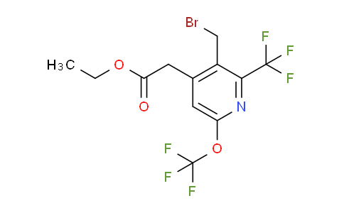 AM224807 | 1805305-74-1 | Ethyl 3-(bromomethyl)-6-(trifluoromethoxy)-2-(trifluoromethyl)pyridine-4-acetate