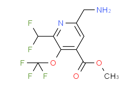 AM224823 | 1806068-25-6 | Methyl 6-(aminomethyl)-2-(difluoromethyl)-3-(trifluoromethoxy)pyridine-4-carboxylate