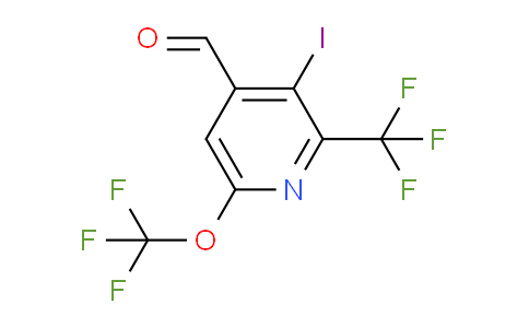 AM224853 | 1804802-44-5 | 3-Iodo-6-(trifluoromethoxy)-2-(trifluoromethyl)pyridine-4-carboxaldehyde