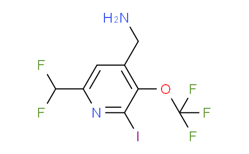 4-(Aminomethyl)-6-(difluoromethyl)-2-iodo-3-(trifluoromethoxy)pyridine