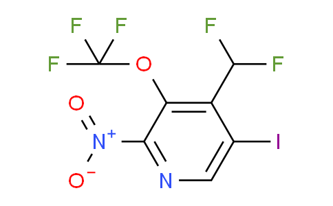 4-(Difluoromethyl)-5-iodo-2-nitro-3-(trifluoromethoxy)pyridine