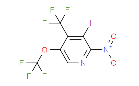 3-Iodo-2-nitro-5-(trifluoromethoxy)-4-(trifluoromethyl)pyridine