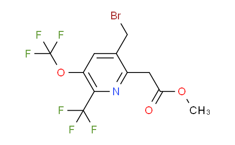 Methyl 3-(bromomethyl)-5-(trifluoromethoxy)-6-(trifluoromethyl)pyridine-2-acetate