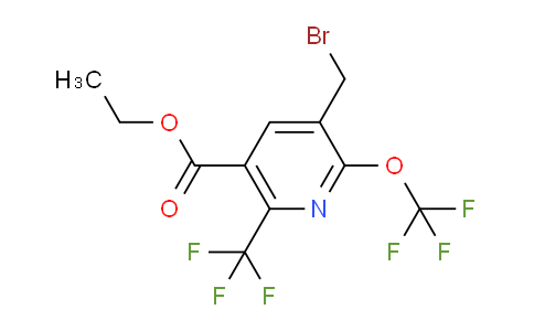 AM224866 | 1805291-96-6 | Ethyl 3-(bromomethyl)-2-(trifluoromethoxy)-6-(trifluoromethyl)pyridine-5-carboxylate
