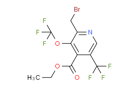 AM224873 | 1803990-08-0 | Ethyl 2-(bromomethyl)-3-(trifluoromethoxy)-5-(trifluoromethyl)pyridine-4-carboxylate