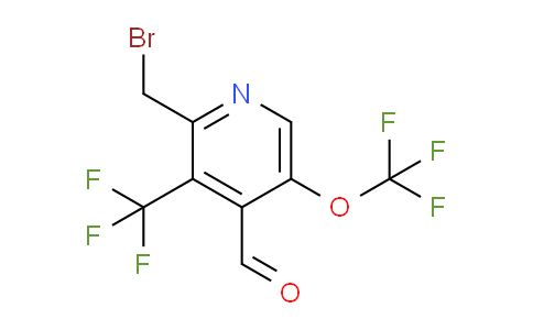 2-(Bromomethyl)-5-(trifluoromethoxy)-3-(trifluoromethyl)pyridine-4-carboxaldehyde