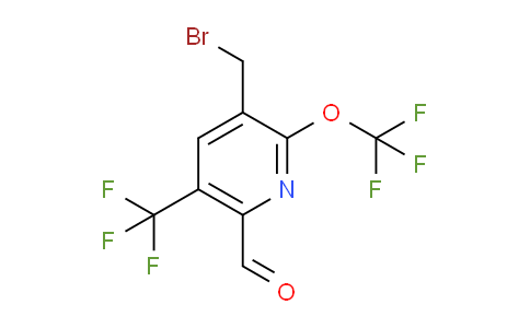 3-(Bromomethyl)-2-(trifluoromethoxy)-5-(trifluoromethyl)pyridine-6-carboxaldehyde