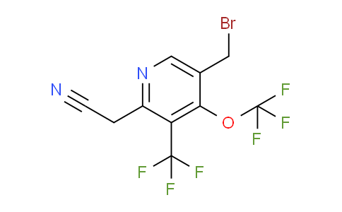 5-(Bromomethyl)-4-(trifluoromethoxy)-3-(trifluoromethyl)pyridine-2-acetonitrile