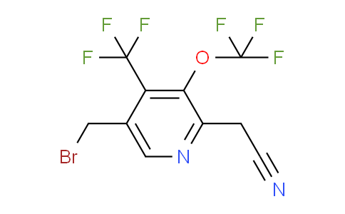 5-(Bromomethyl)-3-(trifluoromethoxy)-4-(trifluoromethyl)pyridine-2-acetonitrile