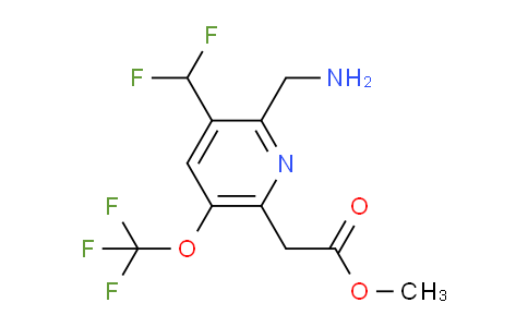 AM224901 | 1806759-31-8 | Methyl 2-(aminomethyl)-3-(difluoromethyl)-5-(trifluoromethoxy)pyridine-6-acetate