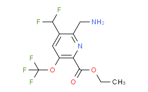 AM224904 | 1806189-46-7 | Ethyl 2-(aminomethyl)-3-(difluoromethyl)-5-(trifluoromethoxy)pyridine-6-carboxylate