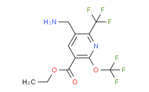 AM224928 | 1806067-78-6 | Ethyl 3-(aminomethyl)-6-(trifluoromethoxy)-2-(trifluoromethyl)pyridine-5-carboxylate