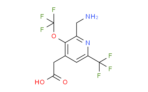 2-(Aminomethyl)-3-(trifluoromethoxy)-6-(trifluoromethyl)pyridine-4-acetic acid