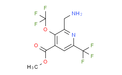 Methyl 2-(aminomethyl)-3-(trifluoromethoxy)-6-(trifluoromethyl)pyridine-4-carboxylate