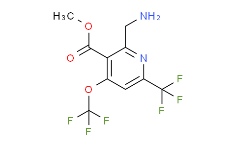 Methyl 2-(aminomethyl)-4-(trifluoromethoxy)-6-(trifluoromethyl)pyridine-3-carboxylate