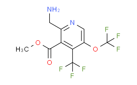Methyl 2-(aminomethyl)-5-(trifluoromethoxy)-4-(trifluoromethyl)pyridine-3-carboxylate