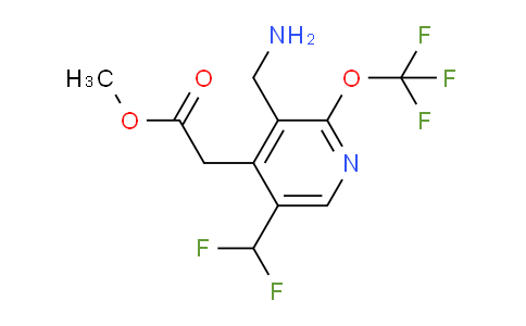 Methyl 3-(aminomethyl)-5-(difluoromethyl)-2-(trifluoromethoxy)pyridine-4-acetate