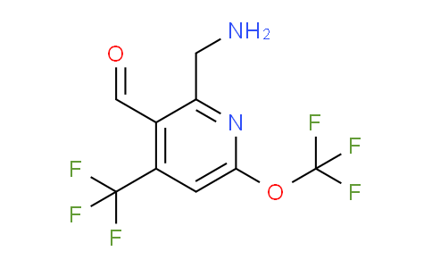 2-(Aminomethyl)-6-(trifluoromethoxy)-4-(trifluoromethyl)pyridine-3-carboxaldehyde