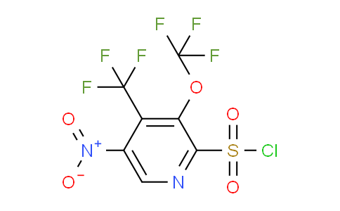 5-Nitro-3-(trifluoromethoxy)-4-(trifluoromethyl)pyridine-2-sulfonyl chloride