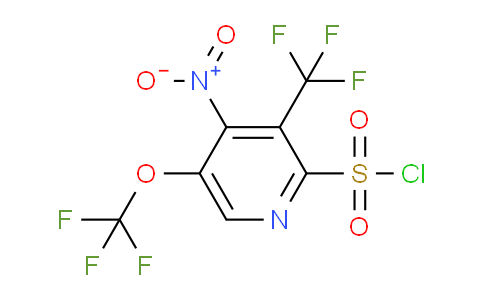 4-Nitro-5-(trifluoromethoxy)-3-(trifluoromethyl)pyridine-2-sulfonyl chloride