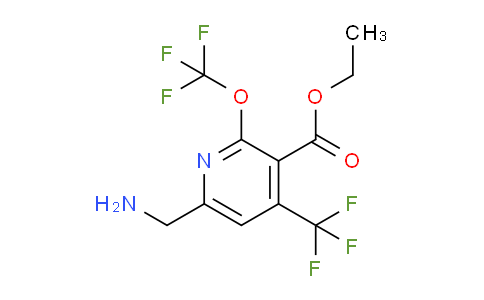 AM224973 | 1806067-63-9 | Ethyl 6-(aminomethyl)-2-(trifluoromethoxy)-4-(trifluoromethyl)pyridine-3-carboxylate