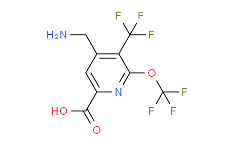 AM224980 | 1805296-88-1 | 4-(Aminomethyl)-2-(trifluoromethoxy)-3-(trifluoromethyl)pyridine-6-carboxylic acid