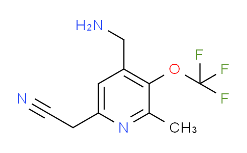 4-(Aminomethyl)-2-methyl-3-(trifluoromethoxy)pyridine-6-acetonitrile
