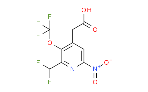 AM225032 | 1805090-46-3 | 2-(Difluoromethyl)-6-nitro-3-(trifluoromethoxy)pyridine-4-acetic acid