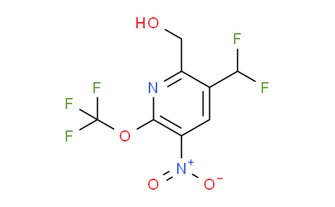 3-(Difluoromethyl)-5-nitro-6-(trifluoromethoxy)pyridine-2-methanol