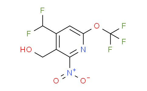 4-(Difluoromethyl)-2-nitro-6-(trifluoromethoxy)pyridine-3-methanol