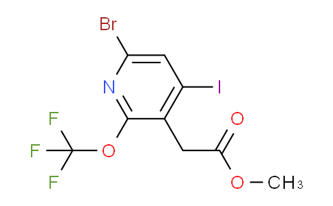 Methyl 6-bromo-4-iodo-2-(trifluoromethoxy)pyridine-3-acetate