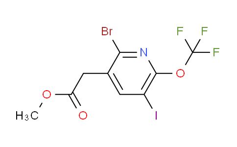Methyl 2-bromo-5-iodo-6-(trifluoromethoxy)pyridine-3-acetate