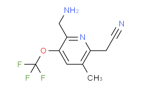 2-(Aminomethyl)-5-methyl-3-(trifluoromethoxy)pyridine-6-acetonitrile