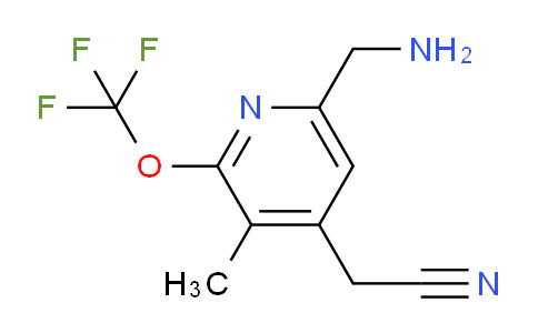 6-(Aminomethyl)-3-methyl-2-(trifluoromethoxy)pyridine-4-acetonitrile