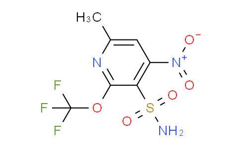 6-Methyl-4-nitro-2-(trifluoromethoxy)pyridine-3-sulfonamide