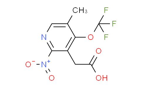 5-Methyl-2-nitro-4-(trifluoromethoxy)pyridine-3-acetic acid