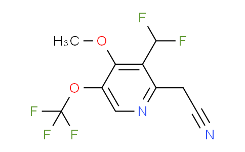 3-(Difluoromethyl)-4-methoxy-5-(trifluoromethoxy)pyridine-2-acetonitrile