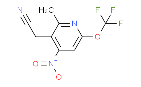 2-Methyl-4-nitro-6-(trifluoromethoxy)pyridine-3-acetonitrile