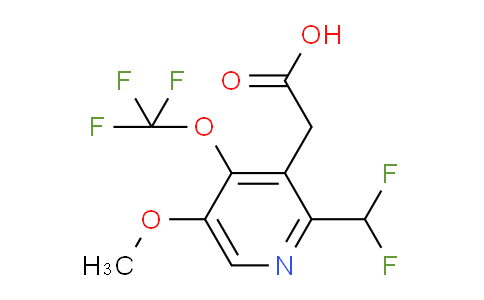 AM225158 | 1805100-25-7 | 2-(Difluoromethyl)-5-methoxy-4-(trifluoromethoxy)pyridine-3-acetic acid