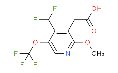 4-(Difluoromethyl)-2-methoxy-5-(trifluoromethoxy)pyridine-3-acetic acid