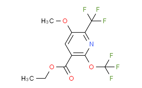 Ethyl 3-methoxy-6-(trifluoromethoxy)-2-(trifluoromethyl)pyridine-5-carboxylate