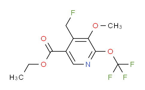 Ethyl 4-(fluoromethyl)-3-methoxy-2-(trifluoromethoxy)pyridine-5-carboxylate