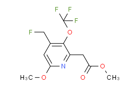 Methyl 4-(fluoromethyl)-6-methoxy-3-(trifluoromethoxy)pyridine-2-acetate