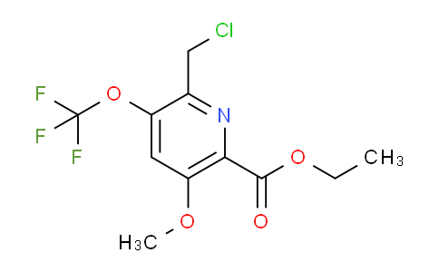 Ethyl 2-(chloromethyl)-5-methoxy-3-(trifluoromethoxy)pyridine-6-carboxylate