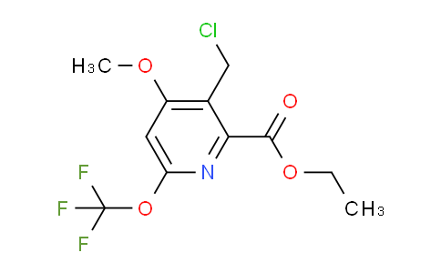 Ethyl 3-(chloromethyl)-4-methoxy-6-(trifluoromethoxy)pyridine-2-carboxylate