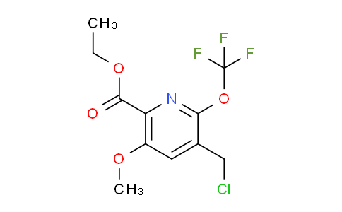 Ethyl 3-(chloromethyl)-5-methoxy-2-(trifluoromethoxy)pyridine-6-carboxylate