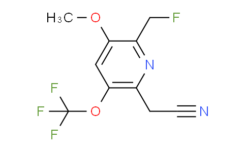 2-(Fluoromethyl)-3-methoxy-5-(trifluoromethoxy)pyridine-6-acetonitrile